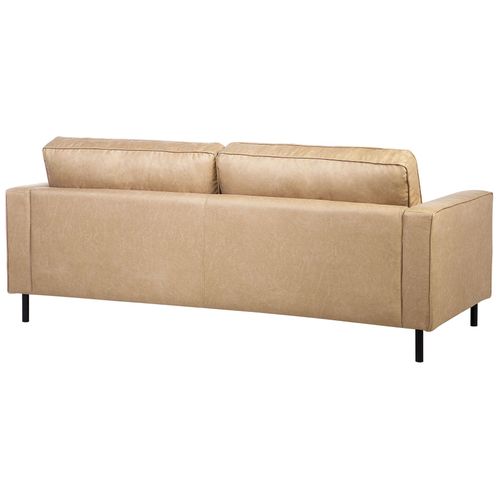 Ensemble Canapé Et Fauteuil En Cuir Pu Beige 4 Places Savalen