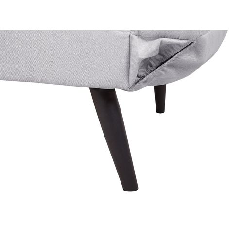 Canapé Convertible 2 Places En Tissu Gris Clair Brekke