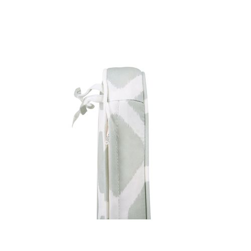Lot De 2 Coussins Vert Et Blanc Pour Chaises De Jardin Fiji