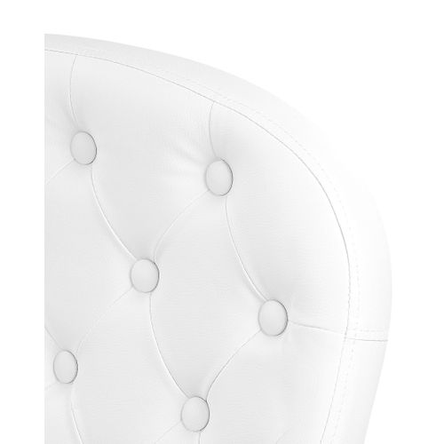 Chaise De Bureau Cuir Pu Blanc Princess