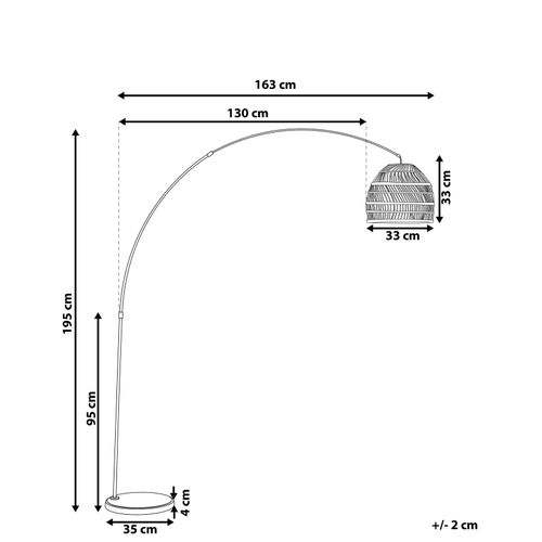 Lampe Sur Pied Avec Abat-jour En Rotin Clair Guaviare
