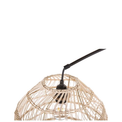 Lampe Sur Pied Avec Abat-jour En Rotin Clair Guaviare