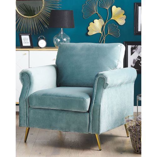 Velours Fauteuil Vert Menthe Vietas