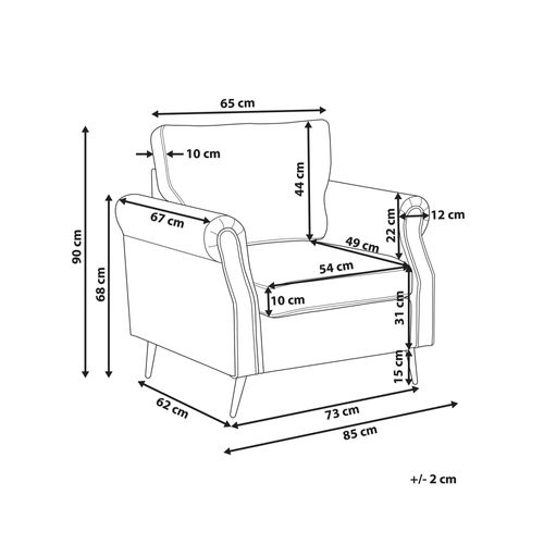 Velours Fauteuil Vert Menthe Vietas