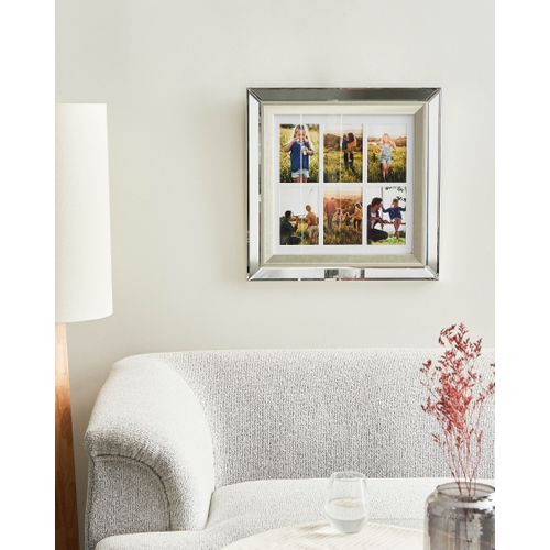 Cadre Pour 6 Photos Makeni Argenté