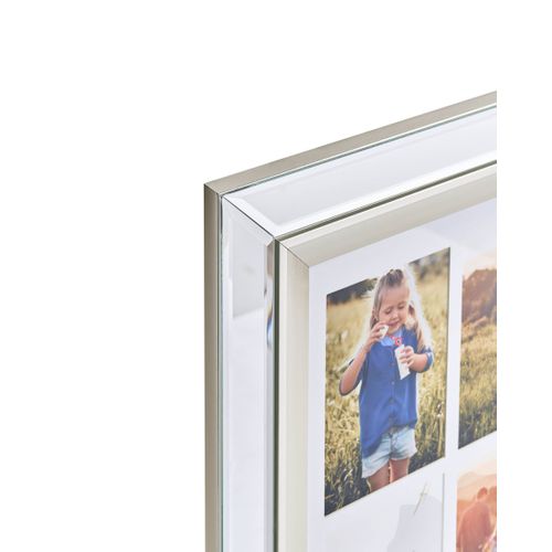 Cadre Pour 6 Photos Makeni Argenté