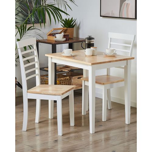 Chaise De Salle à Manger Set De 2 Blanc Battersby