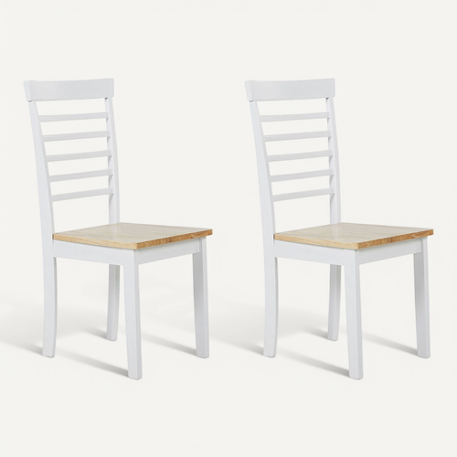 Chaise De Salle à Manger Set De 2 Blanc Battersby