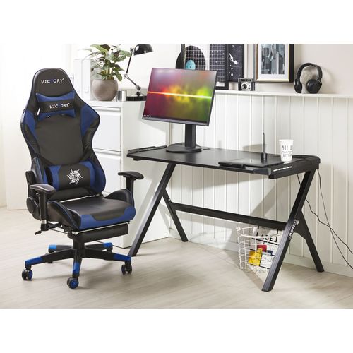 Bureau De Jeu 120 X 60 Cm Noir Danvers