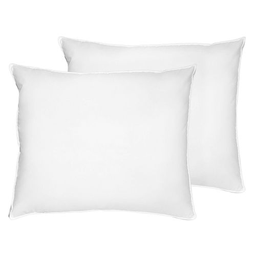 Lot De 2 Oreillers En Plumes Et Duvet De Canard 50 X 60 Cm Feldberg