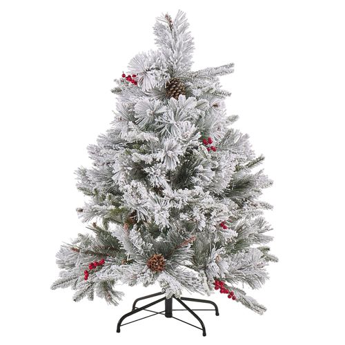 Sapin De Noël Artificiel Effet Neige 120 Cm Blanc Masala