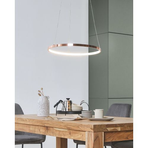 Lampe LED Suspendue Ø 50 Cm Rose Doré Jordan