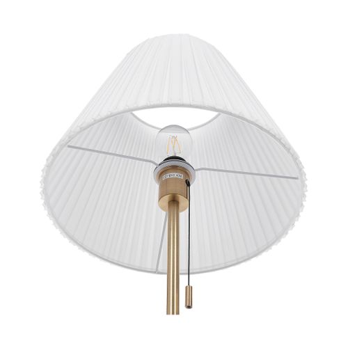 Lampadaire Cuivré Et Blanc En Métal Torysa