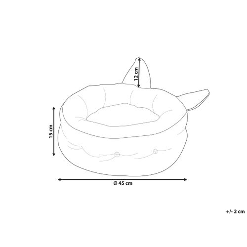 Lit Pour Animal 45 X 45 Cm Gris Kepez