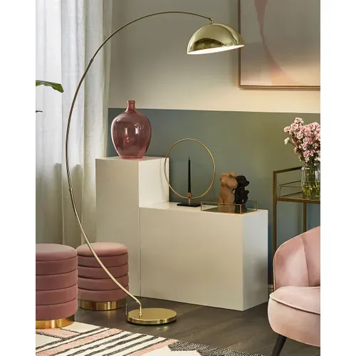 Lampadaire En Métal Doré Kama