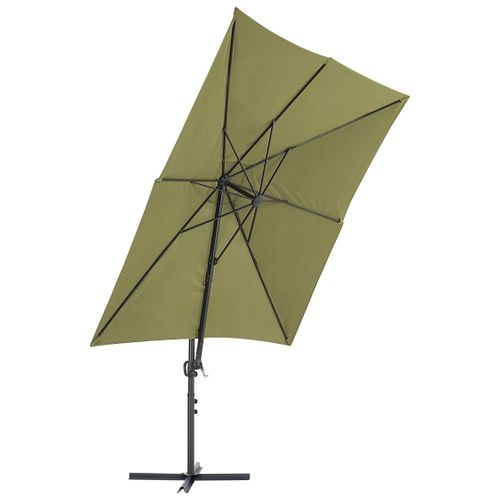 Parasol En Porte-à-faux Vert 2,45 X 2,45 M Monza Ii
