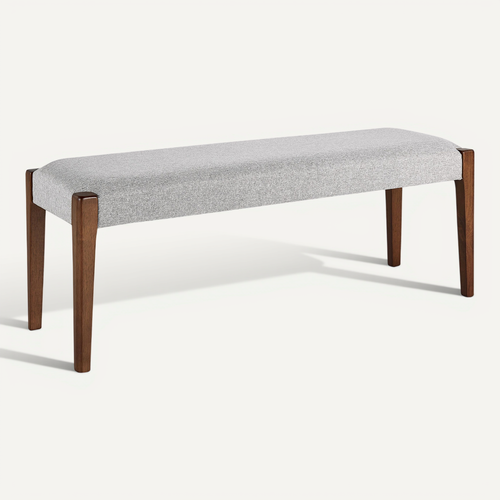 Banquette En Tissu Gris Clair Elyria
