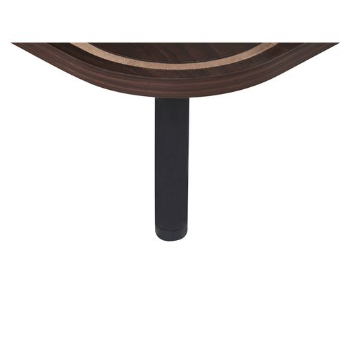 Table Basse Bois Foncé Et Noir Jose