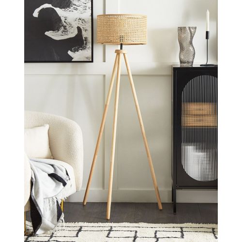 Lampadaire En Rotin Naturel Penton