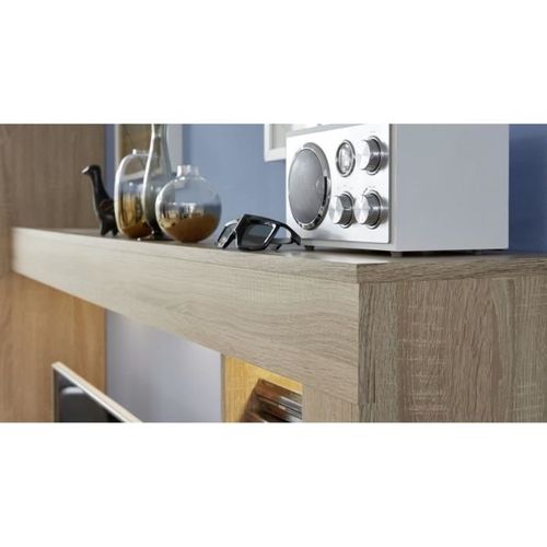 Étagères MUJI En Acier Inoxydable – Noyer – L58 X P41 X H175 Cm – Neuve