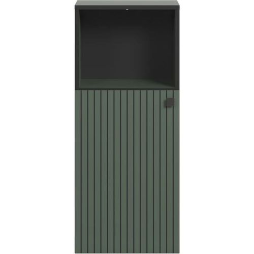 Colonne De Salle De Bain Pure Bliss Vert Sauge Et Noir 40 X 95 X 31 Cm