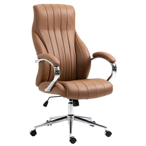 Chaise de bureau Cuir synthétique Blanc Fauteuil de