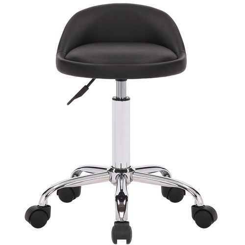 Chaise pivotante tabouret de travail reglable en hauteur en similicuir
