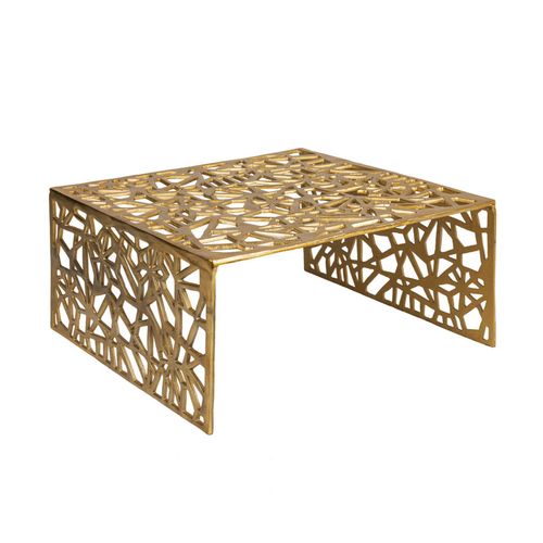 Table Basse 60cm Aluminium Table De Canapé Alu Table De Salon Métal Carrée