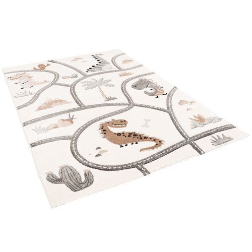 Tapis Maui Kids Pour Enfants Dino Rues 200x290cm