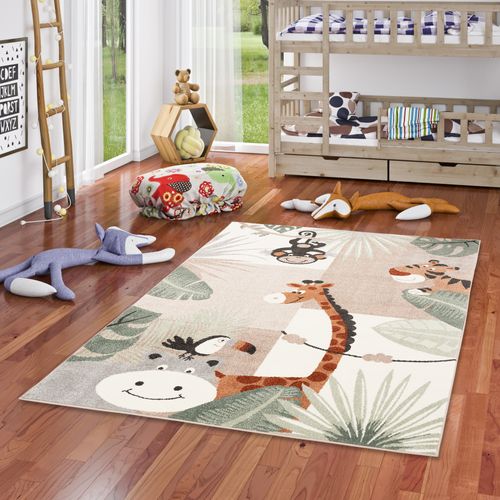 Tapis Pour Enfants Softstar Kids Animaux 80x150cm Vert