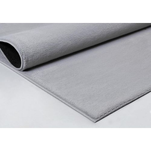 Tapis Cosy Moderne Fourrure Douillet Lavable, Anthracite, 160x220 Cm
