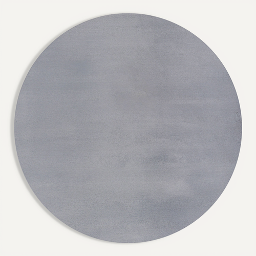 Tapis Cosy Moderne Fourrure Douillet Lavable, Gris, 200 Cm Ronde