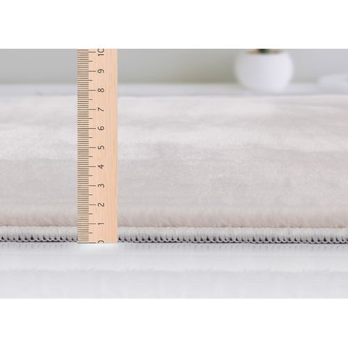 Tapis Cosy Moderne Fourrure Douillet Lavable, Beige, 200x280 Cm