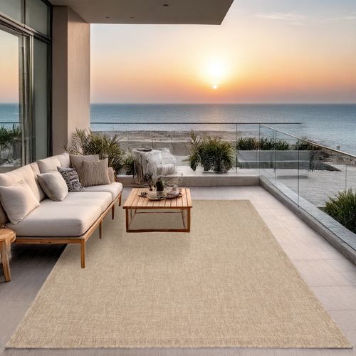 Tapis Kansas Extérieur Jute Terrasse - Nature - 200x290 Cm