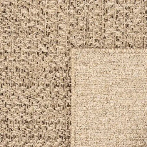 Tapis Kansas Extérieur Jute Terrasse - Nature - 140x200 Cm