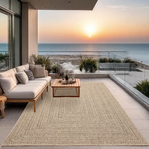 Tapis Kansas Extérieur Jute Terrasse - Nature - 200x290 Cm