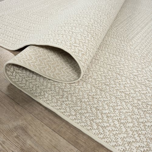 Tapis Kansas Extérieur Jute Terrasse - Crème - 140x200 Cm
