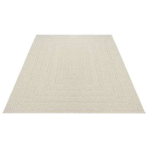Tapis Kansas Extérieur Jute Terrasse - Crème - 140x200 Cm