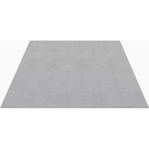 Tapis Moelleux Poils Courts, Antidérapant, Lavable, Soft, Gris, 80 X 300 Cm