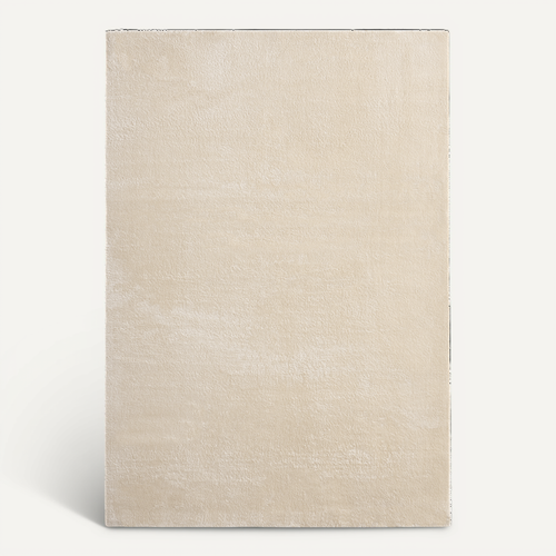 Tapis Moelleux Poils Courts, Antidérapant, Lavable, Soft, Beige, 60 X 110 Cm
