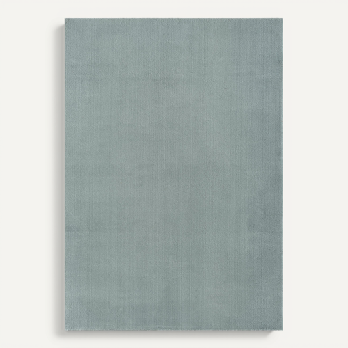 Tapis Moelleux Poils Courts, Antidérapant, Lavable, Soft, Bleu, 60 X 110 Cm