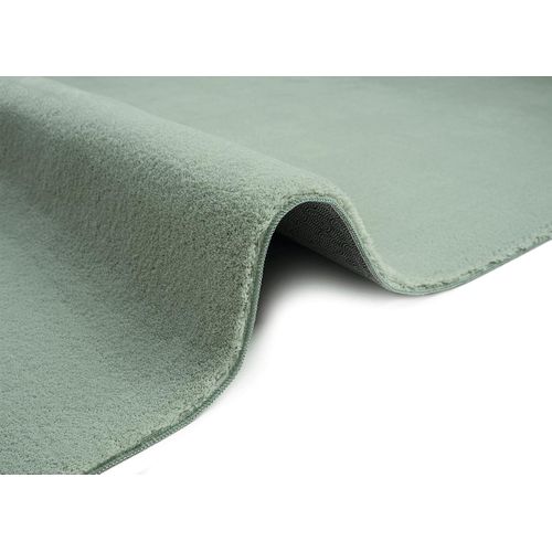 Tapis Moelleux Poils Courts, Antidérapant, Lavable, Soft, Vert, 60 X 110 Cm