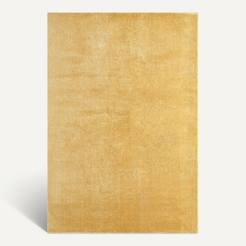Tapis Moelleux Poils Courts, Antidérapant, Lavable, Soft, Or, 160 X 220 Cm