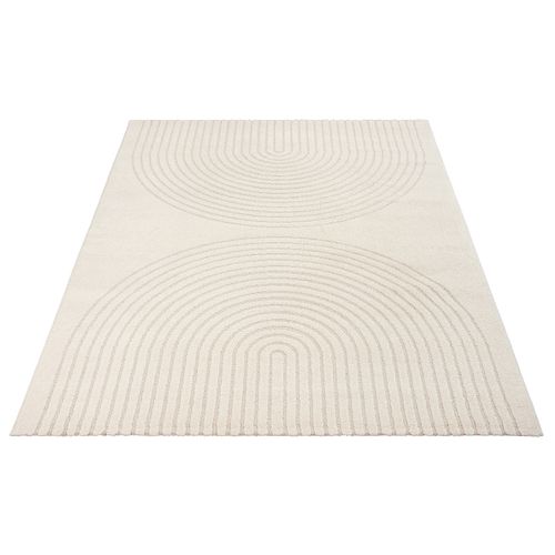 Tapis Elisa Design Géométrique, Crème, 160x220 Cm