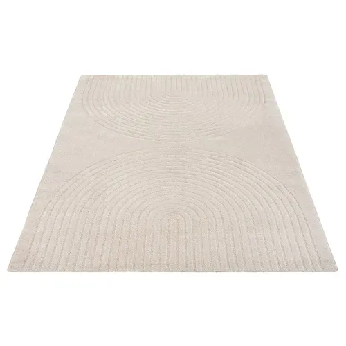 Tapis Elisa Design Géométrique, Beige, 200x280 Cm