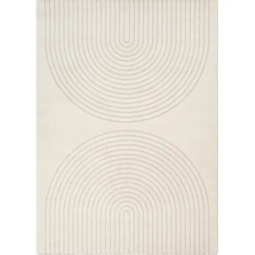 Tapis Elisa Design Géométrique, Crème, 240x340 Cm