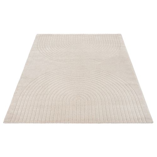 Tapis Elisa Design Géométrique, Beige, 240x340 Cm