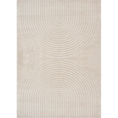 Tapis Elisa Design Géométrique, Beige, 240x340 Cm
