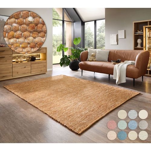 Tapis Réversible En Laine Alpen 70x140 Cm - Terracotta