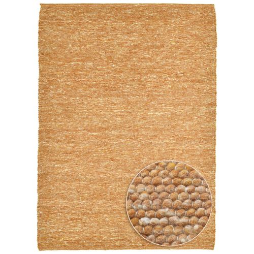 Tapis Réversible En Laine Alpen 70x140 Cm - Terracotta